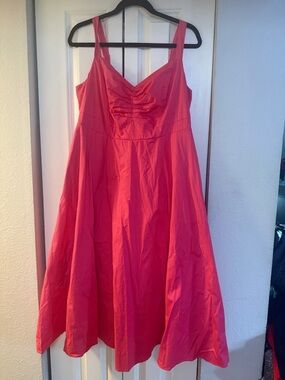 Torrid Hot Pink Smocked Bodice Top